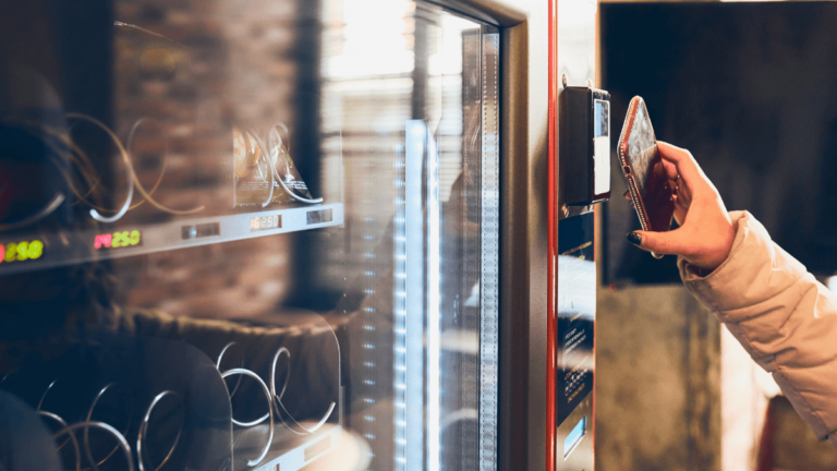 how to pay with phone on vending machine