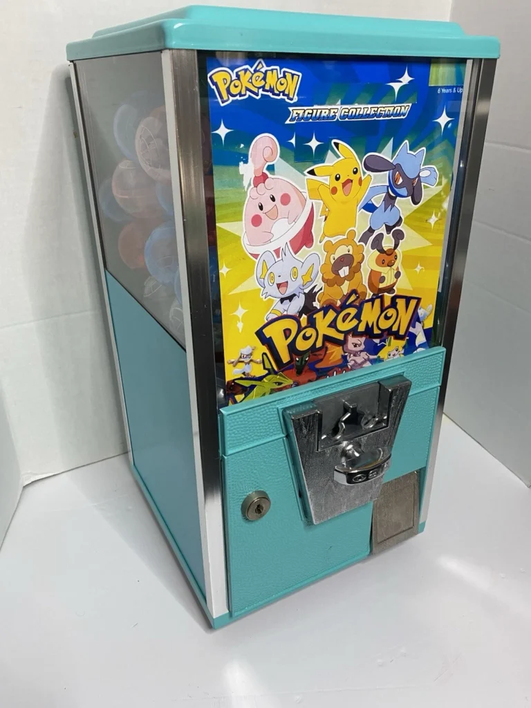 Teal Oak 2" Pokémon Figures Capsule Toy Vending Machine + 70 Figure Capsules