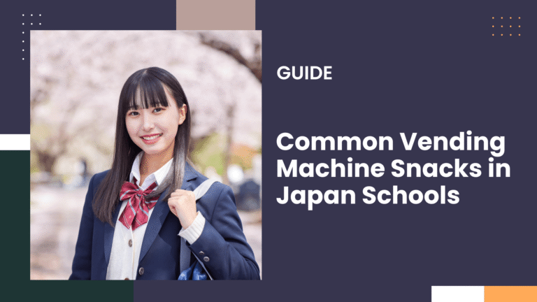 Common Vending Machine Snacks in Japan Schools