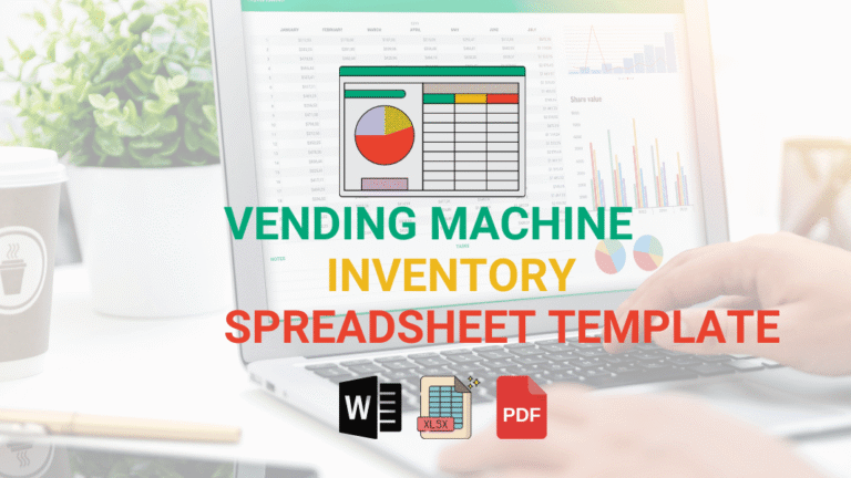 Machine Use Spreadsheet Vending Machine Inventory Spreadsheet Template: PDF Download