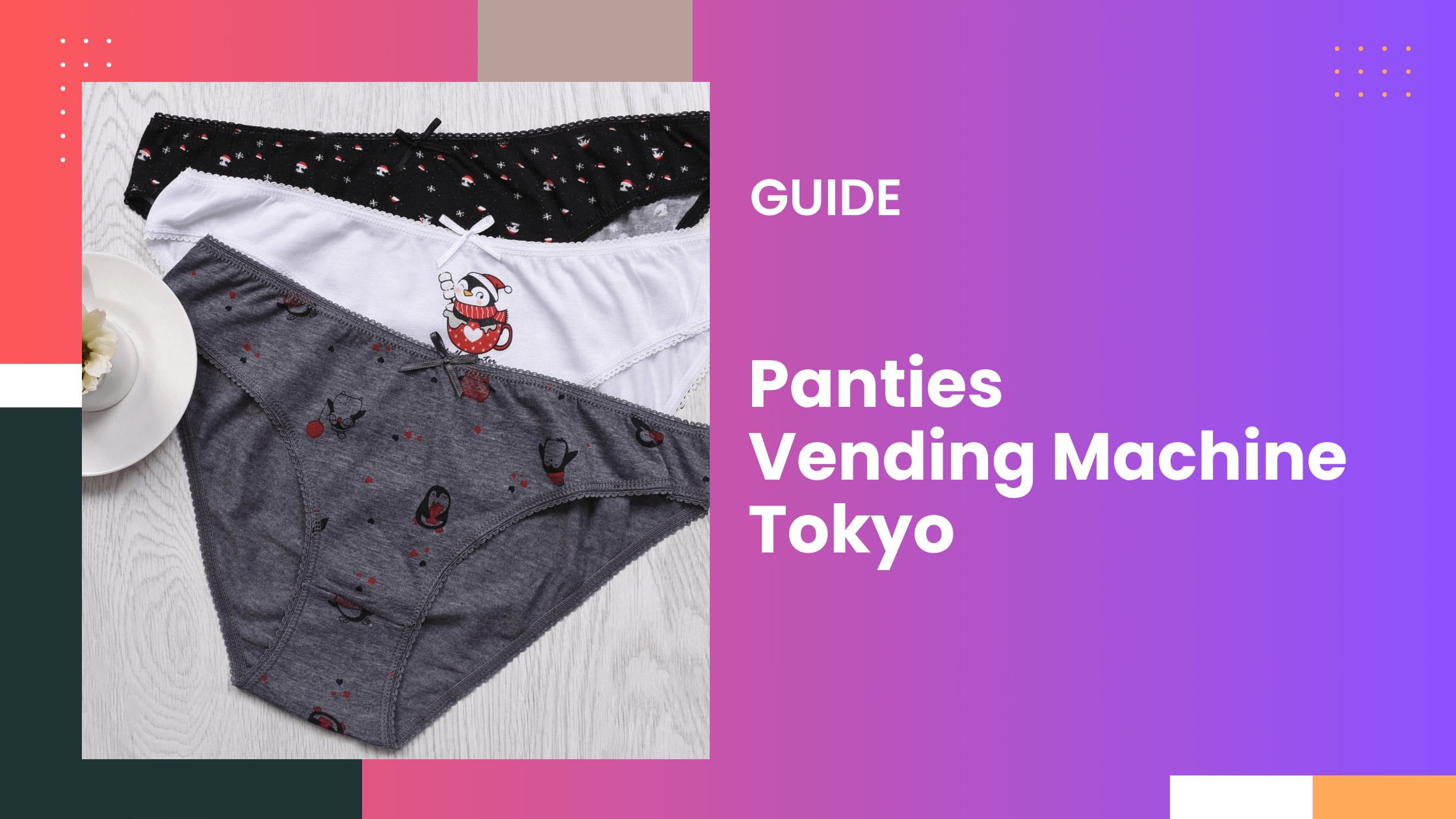 Panties Vending Machine Tokyo How to Buy One?